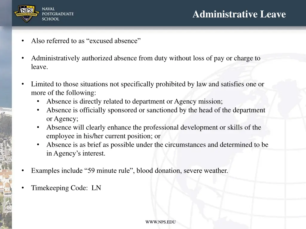 administrative leave