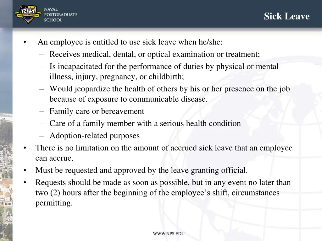 sick leave