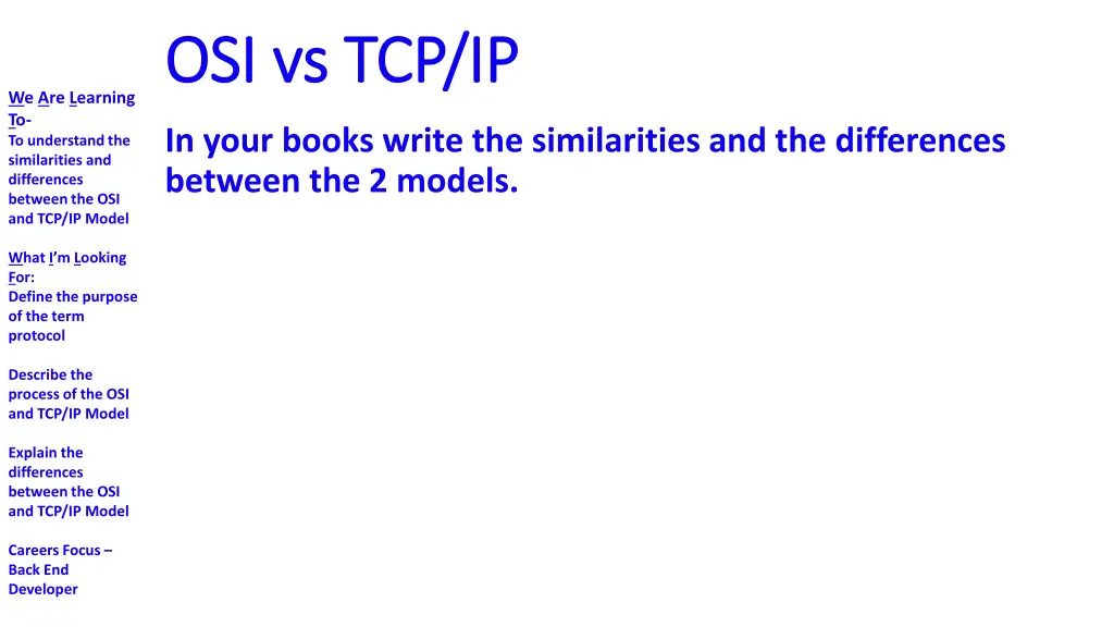 osi vs tcp ip osi vs tcp ip 1