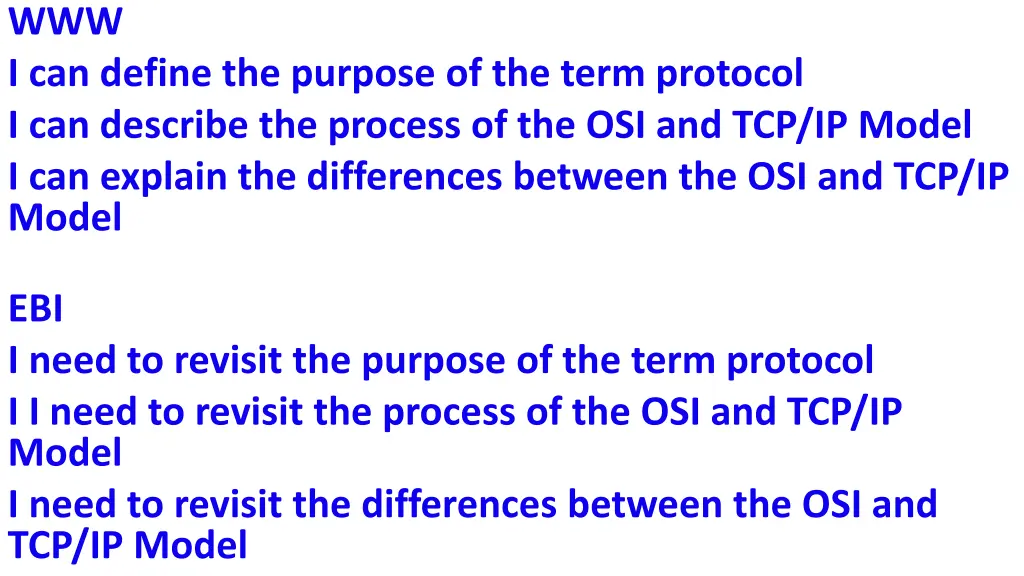 www i can define the purpose of the term protocol