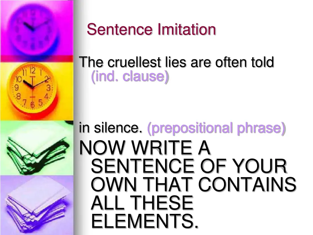 sentence imitation 3