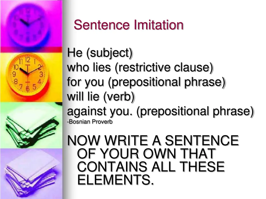 sentence imitation 4