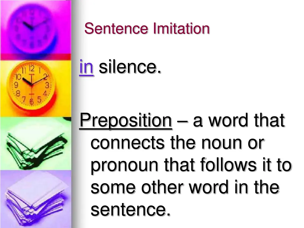 sentence imitation