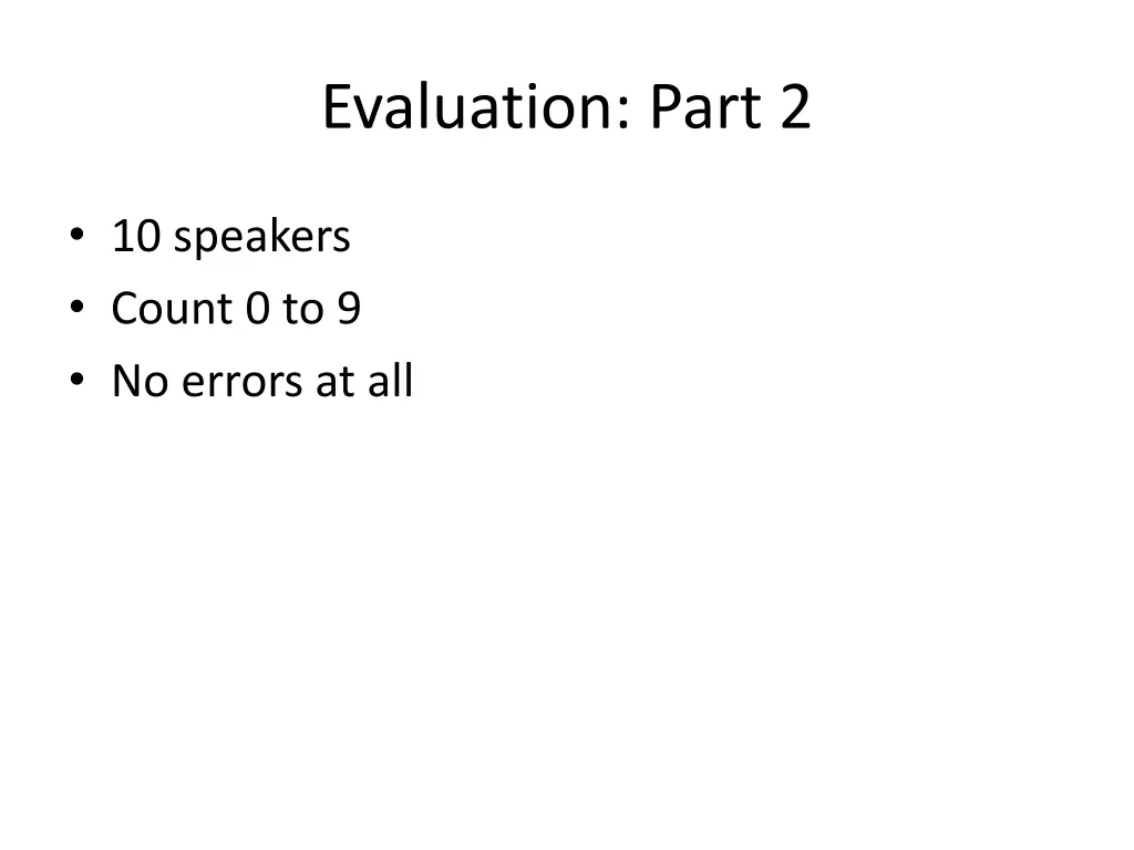 evaluation part 2