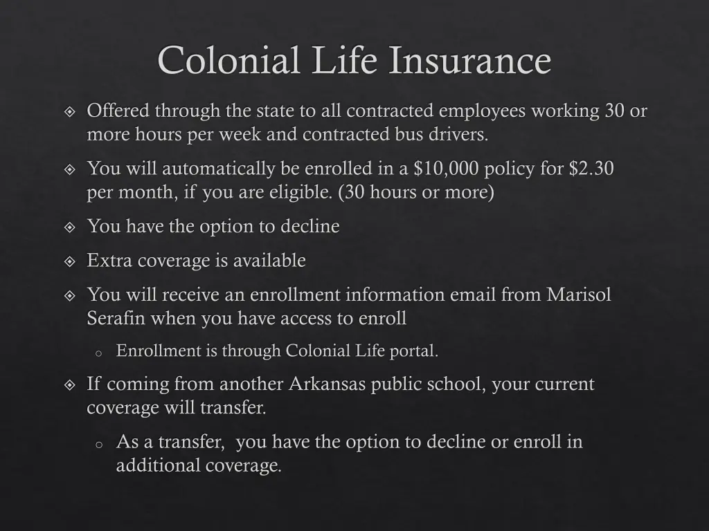 colonial life insurance