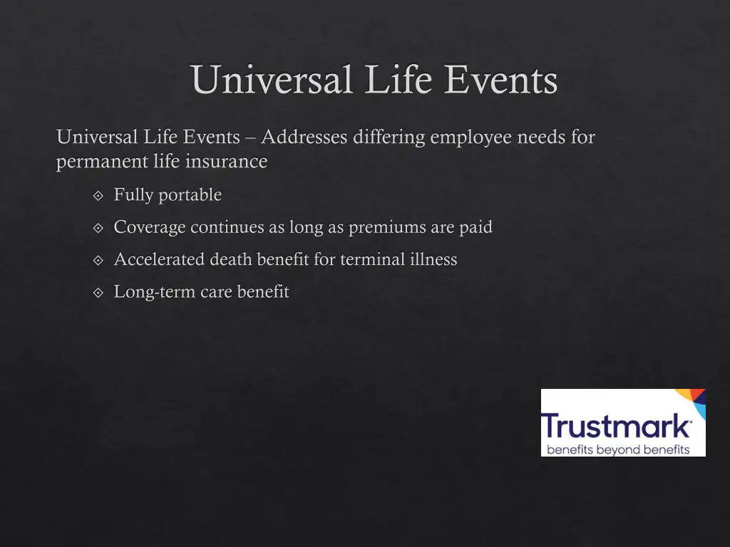 universal life events