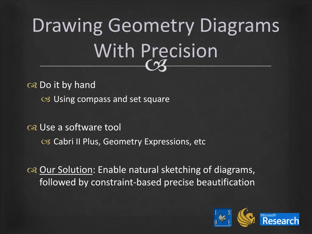 drawing geometry diagrams with precision