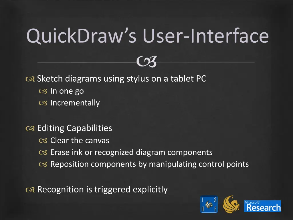 quickdraw s user interface