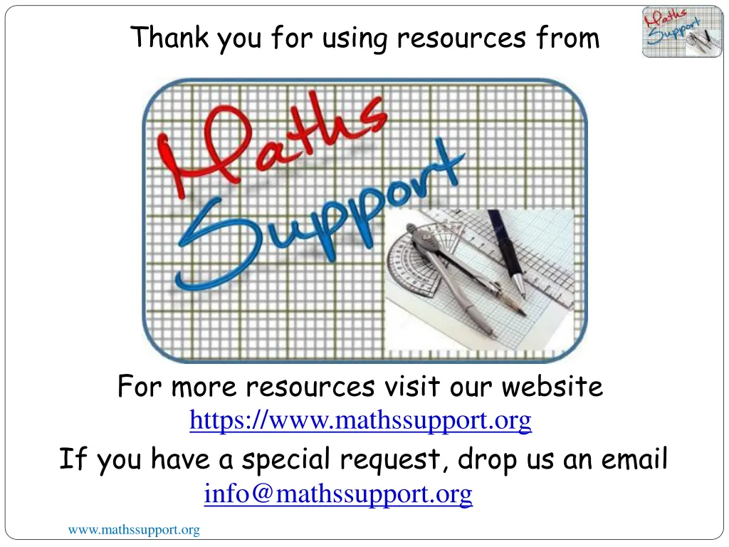 thank you for using resources from