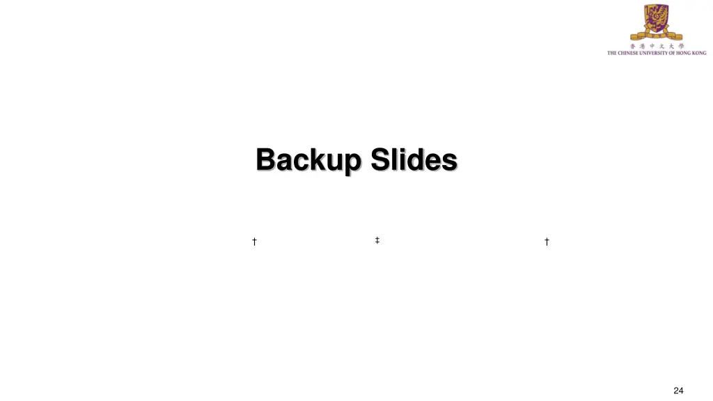 backup slides