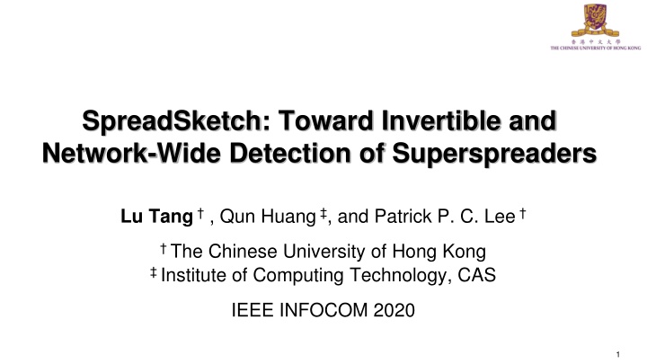 spreadsketch toward invertible and network wide