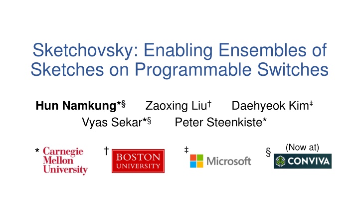 sketchovsky enabling ensembles of sketches