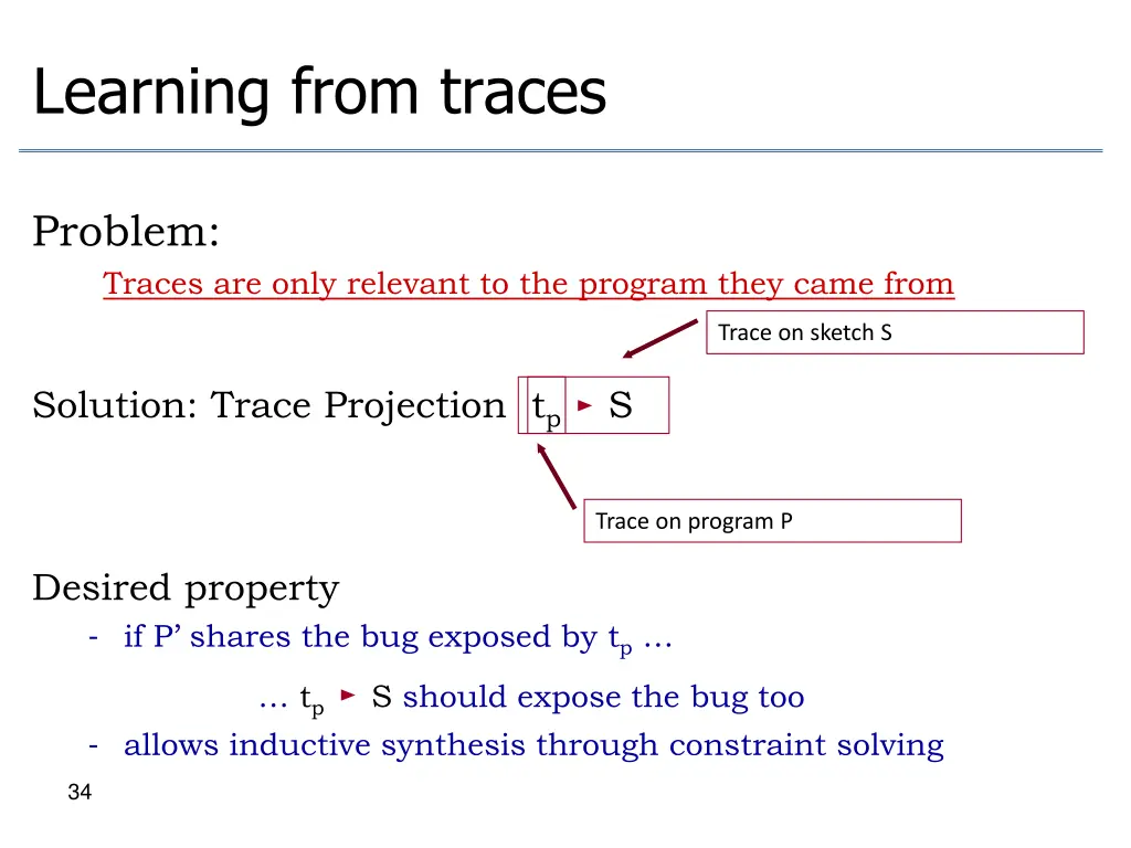 learning from traces