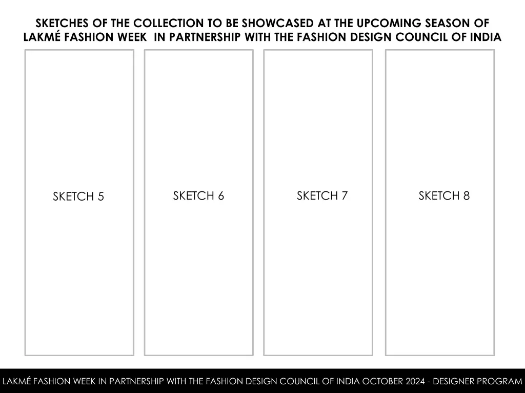 sketches of the collection to be showcased 1