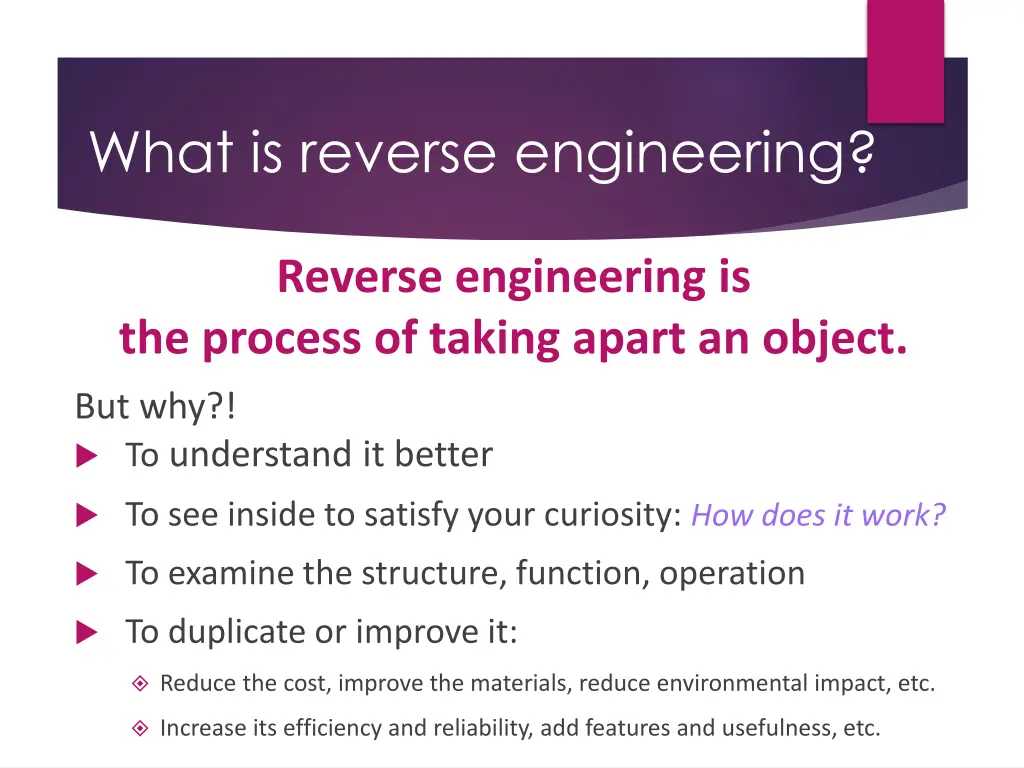 what is reverse engineering