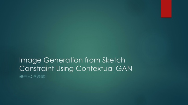 image generation from sketch constraint using