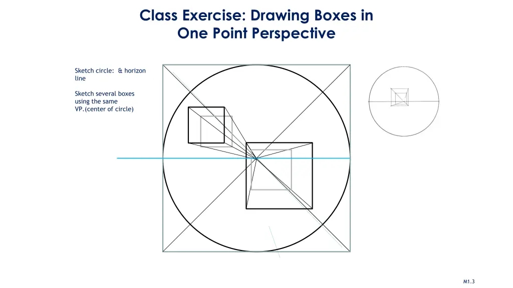 class exercise drawing boxes in one point 1