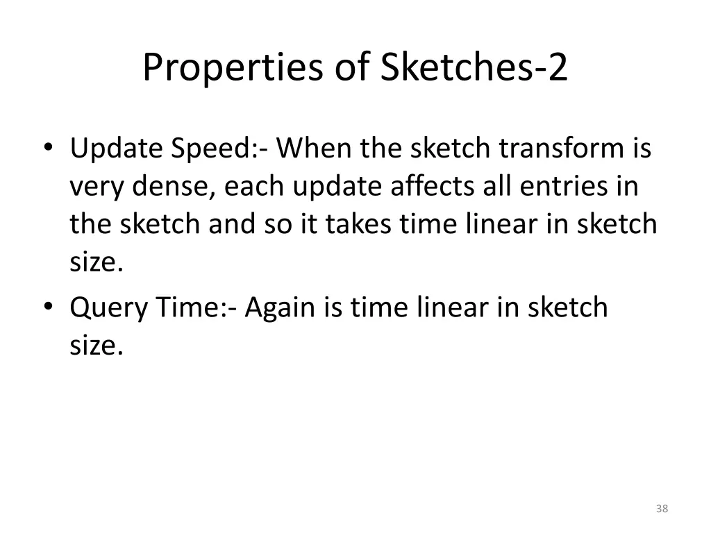 properties of sketches 2