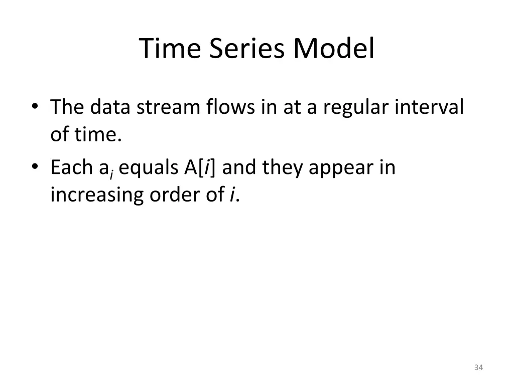 time series model