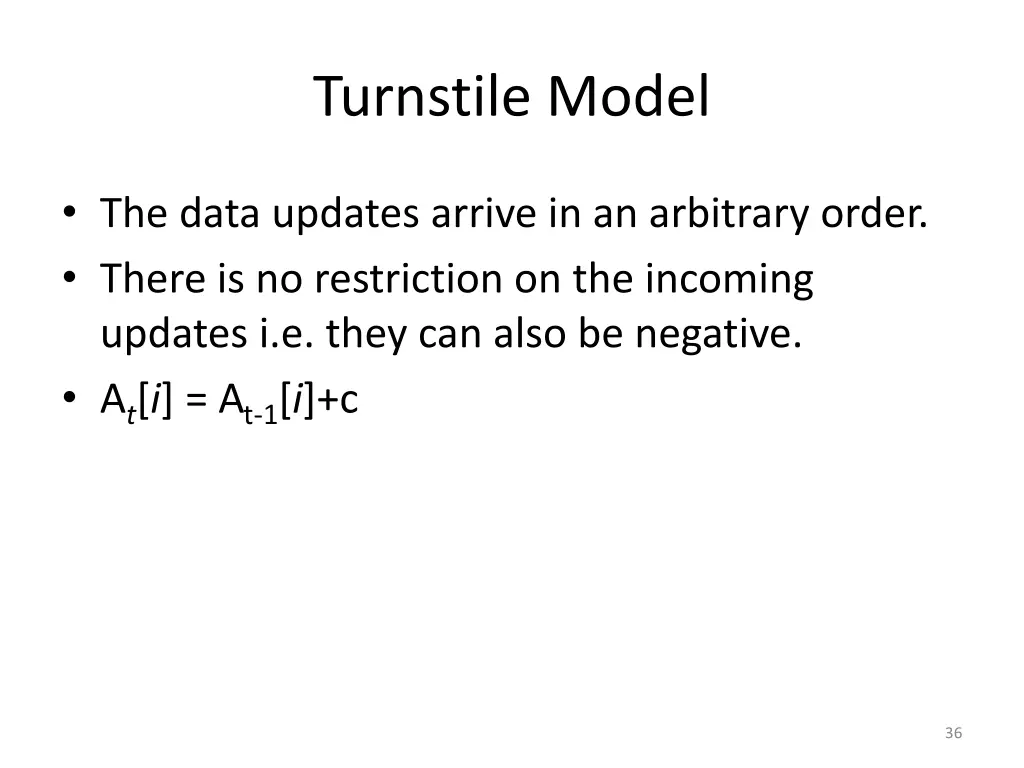 turnstile model