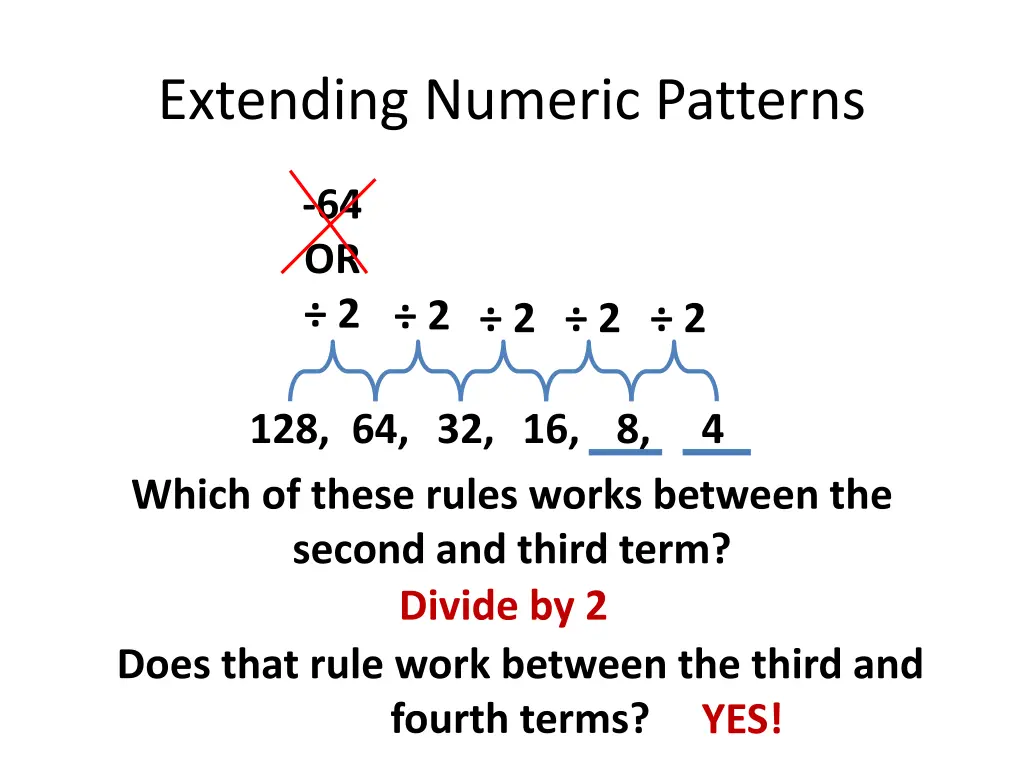 extending numeric patterns 1