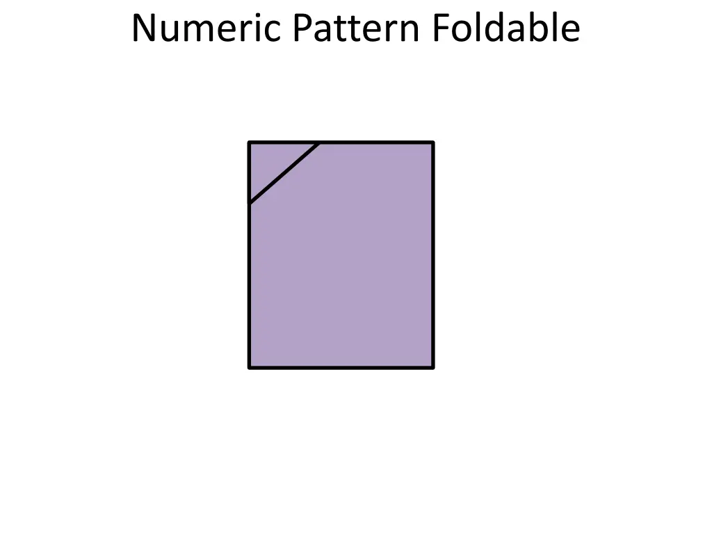 numeric pattern foldable 3