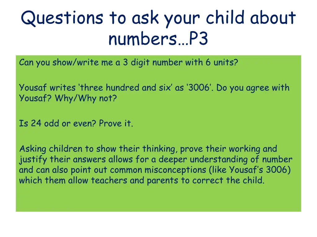 questions to ask your child about numbers p3