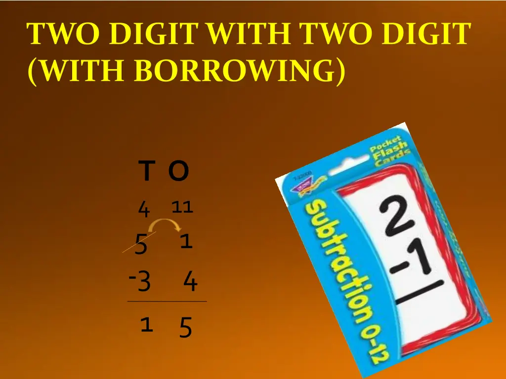 two digit with two digit with borrowing