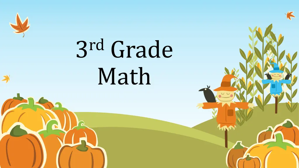 3 rd grade math