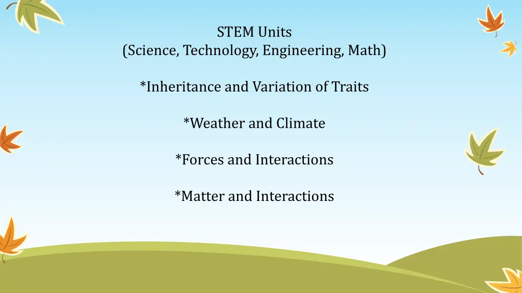 stem units