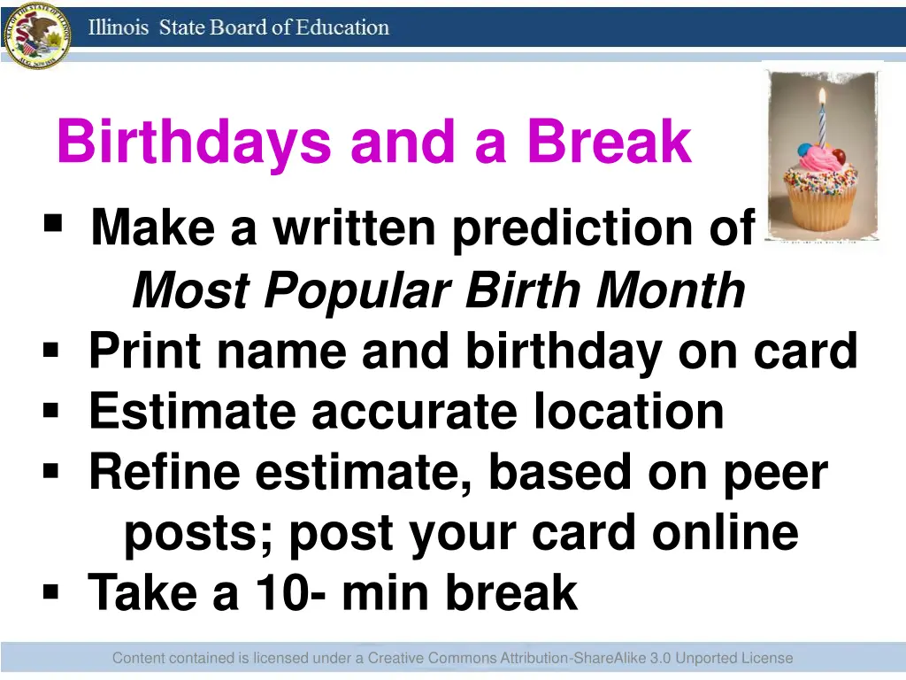 birthdays and a break make a written prediction