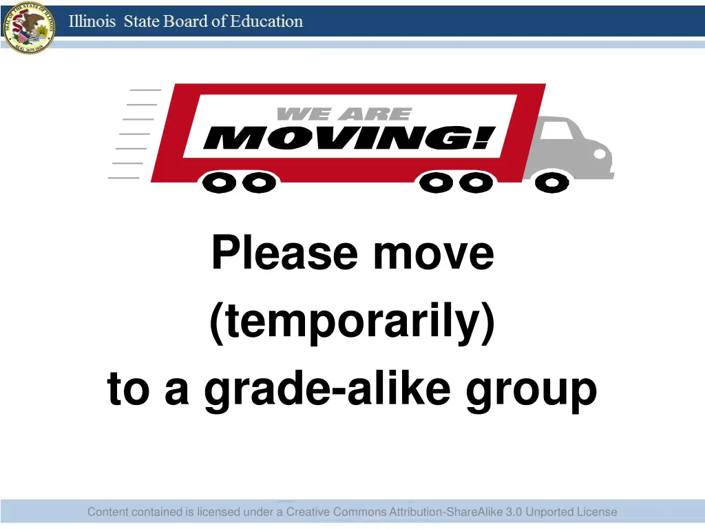 please move temporarily to a grade alike group