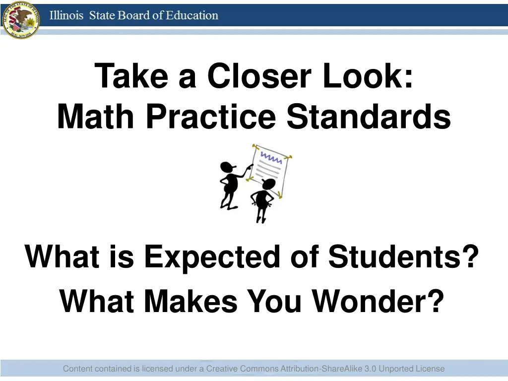 take a closer look math practice standards