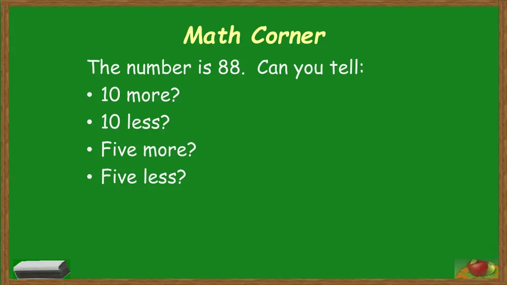 math corner 8