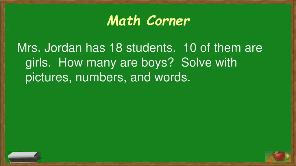 math corner 9