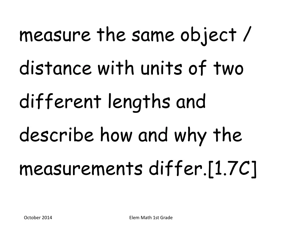 measure the same object distance with units