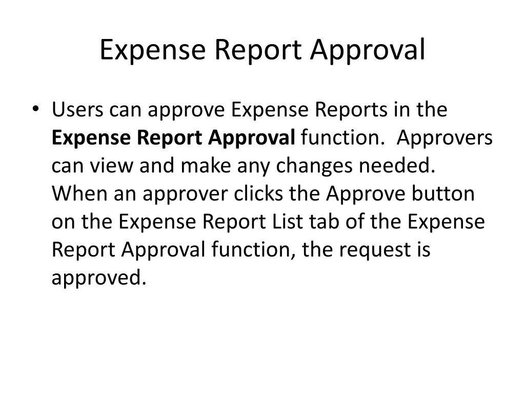 expense report approval