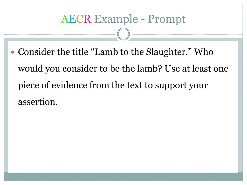 aecr example prompt