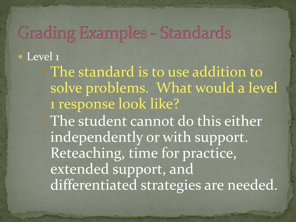 grading examples standards 3