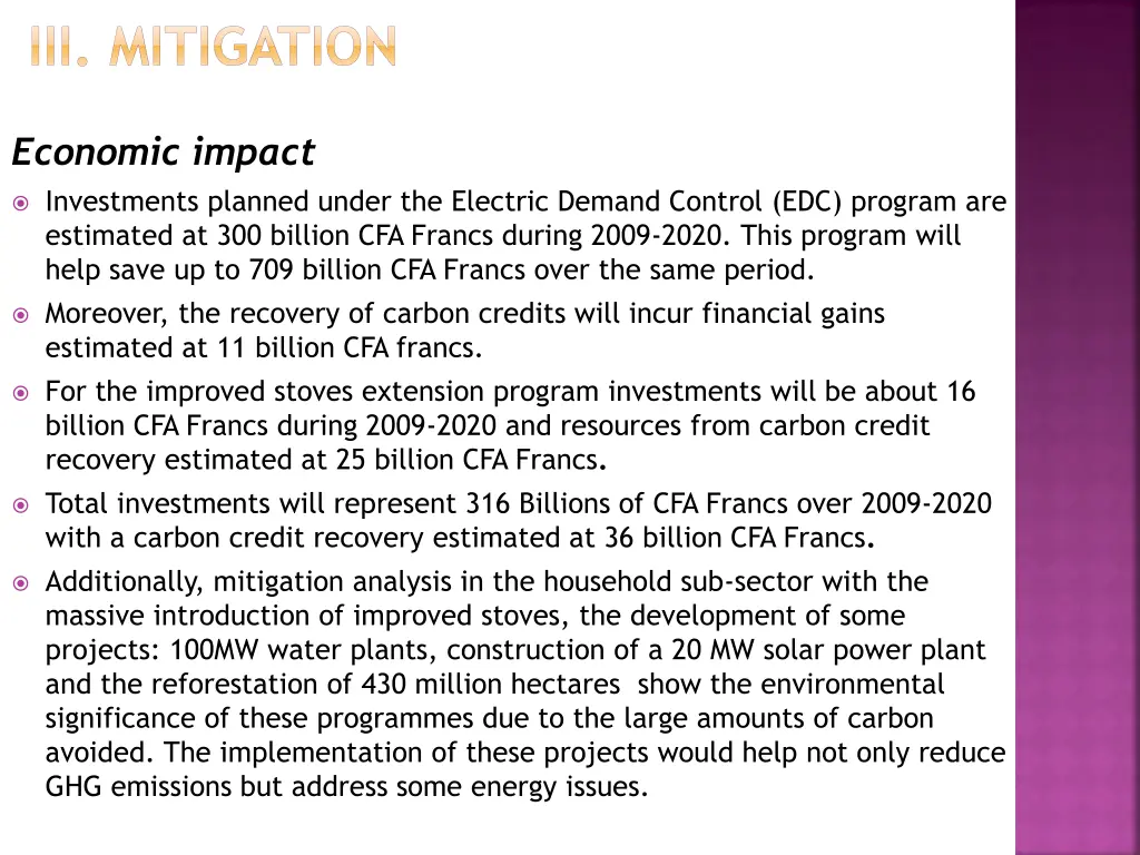 iii mitigation 3