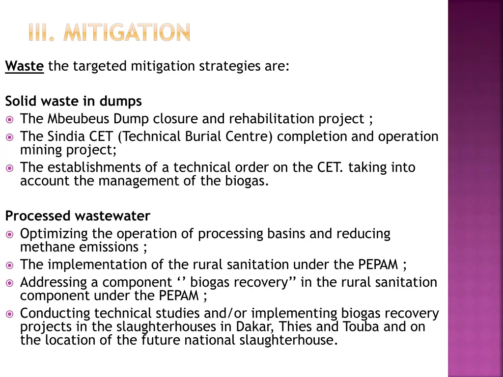 iii mitigation 6