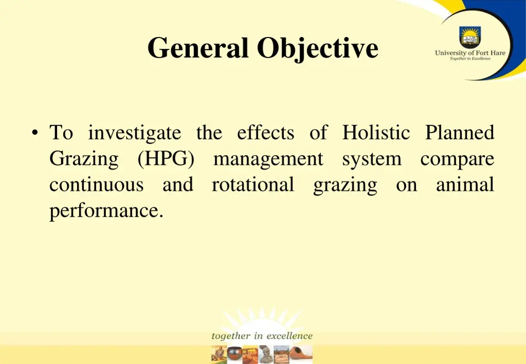 general objective