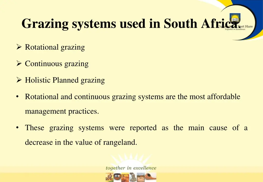 grazing systems used in south africa