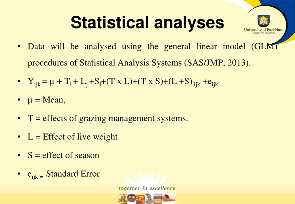 statistical analyses