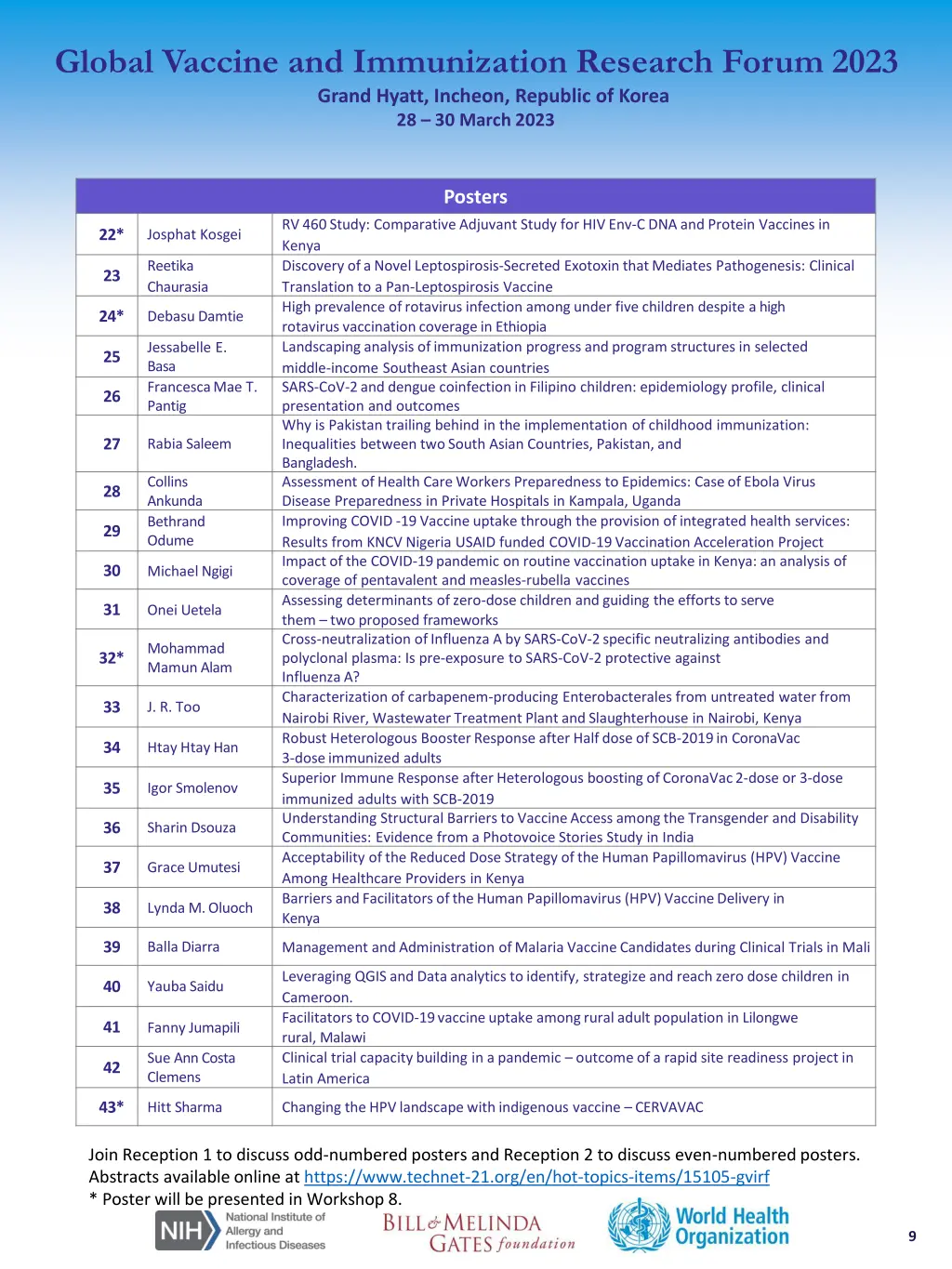 global vaccine and immunization research forum 8