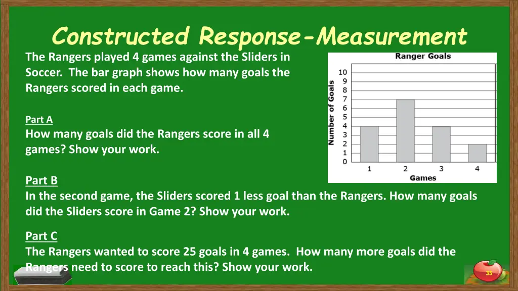 constructed response measurement the rangers