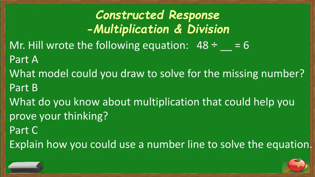 constructed response multiplication division 2