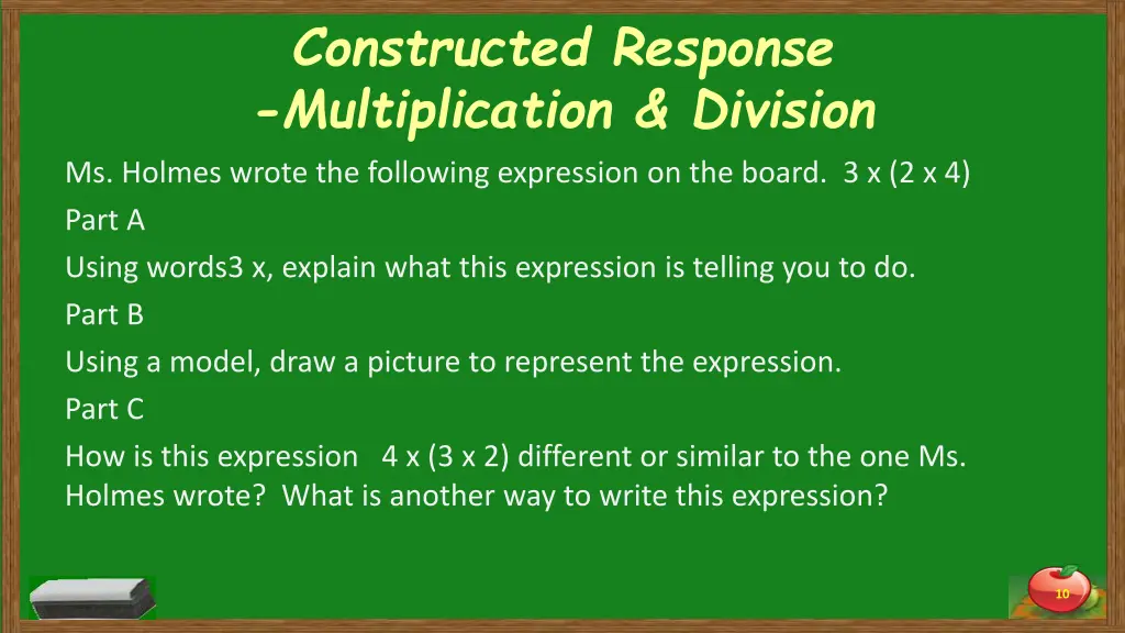 constructed response multiplication division 3