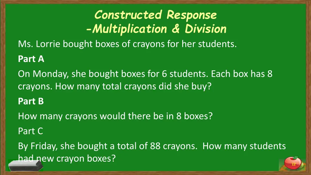 constructed response multiplication division 4