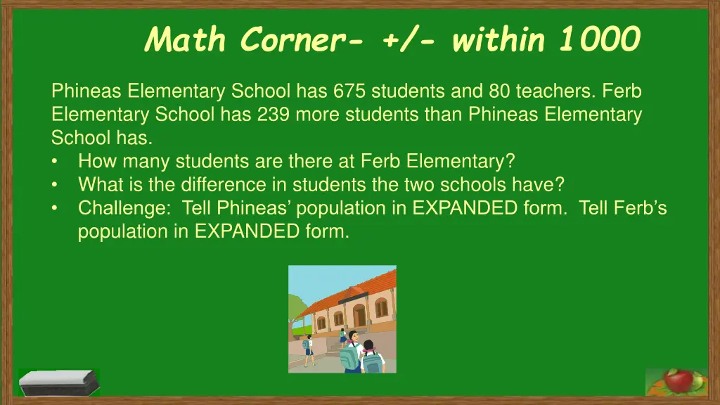 math corner within 1000 3